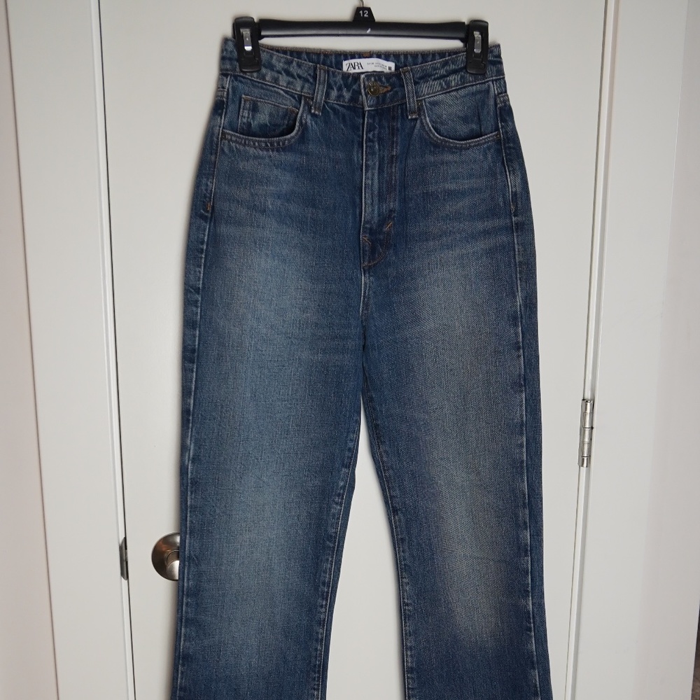 Zara Denim Wide Leg Jeans